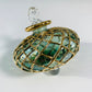 Blown Glass Small Ornament - Diamond Toupie