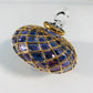 Blown Glass Small Ornament - Diamond Toupie