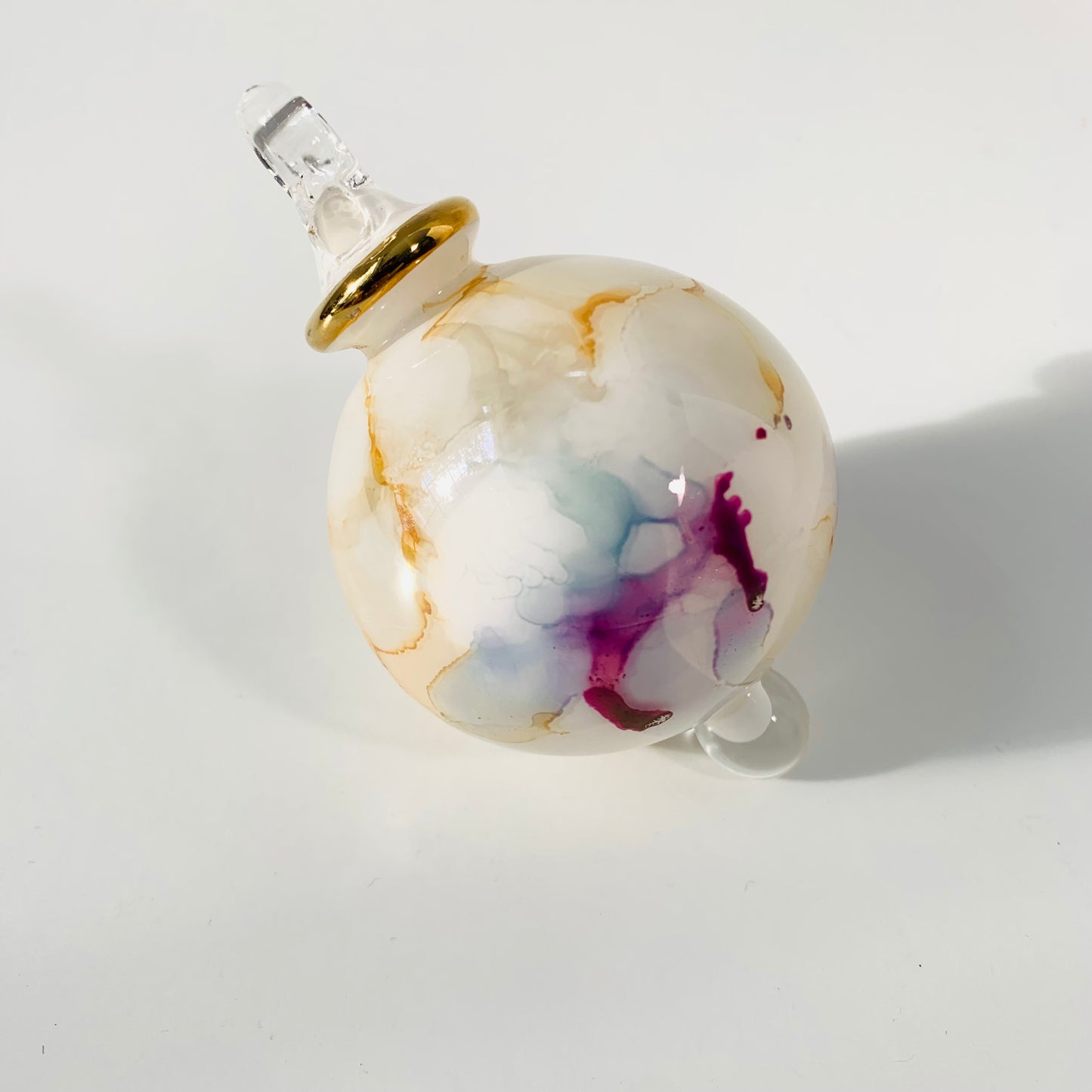 Blown Glass Small Ornament - Splash