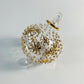 Blown Glass Ornament - Gold Stars & Dots