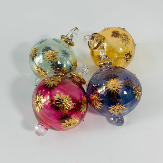 Blown Glass Small Ornament - Starry Sky