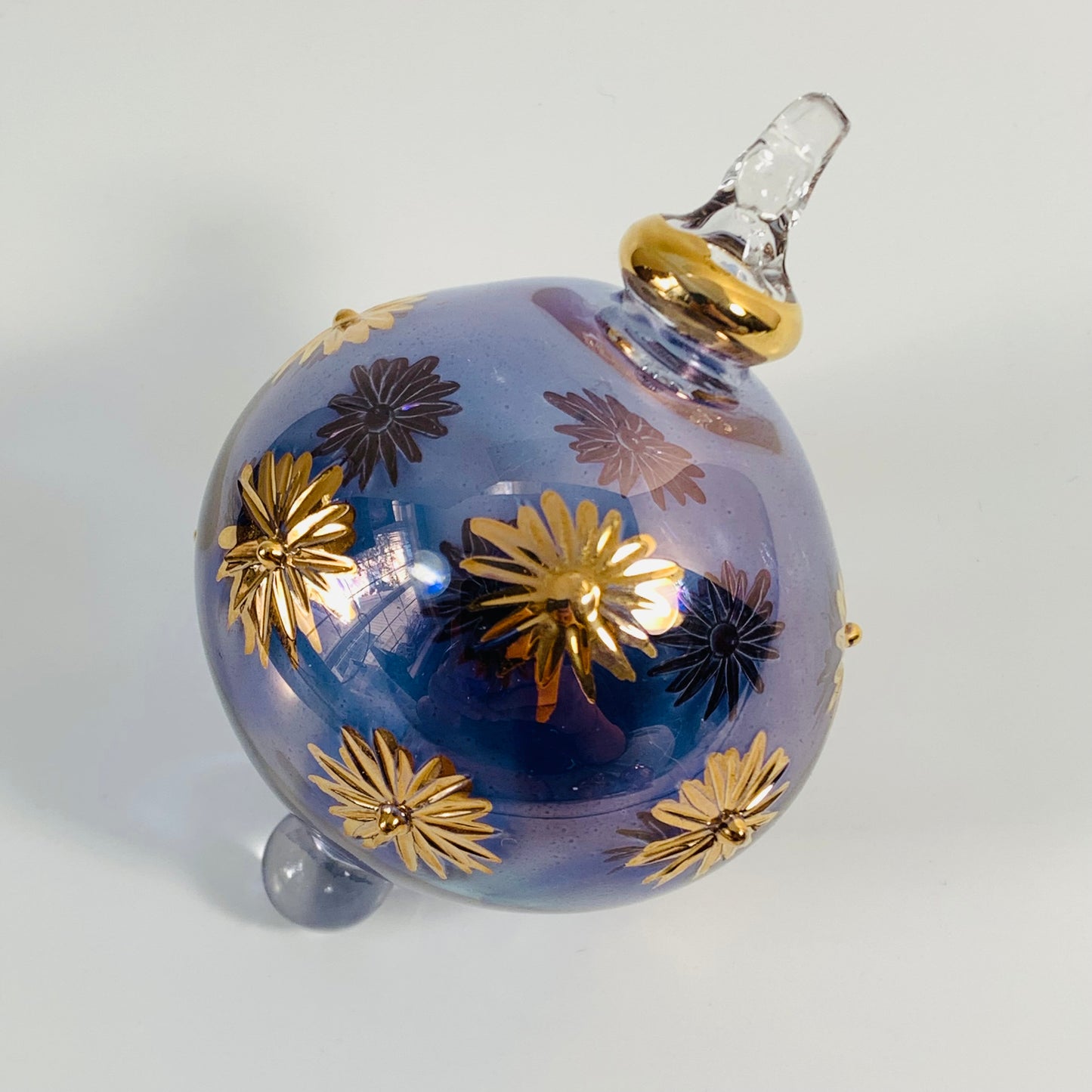 Blown Glass Small Ornament - Starry Sky