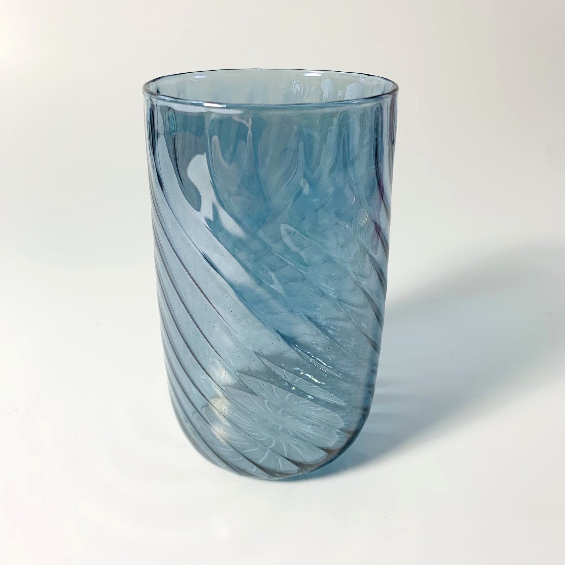 Blown Glass Stemless Glass - Iridescent