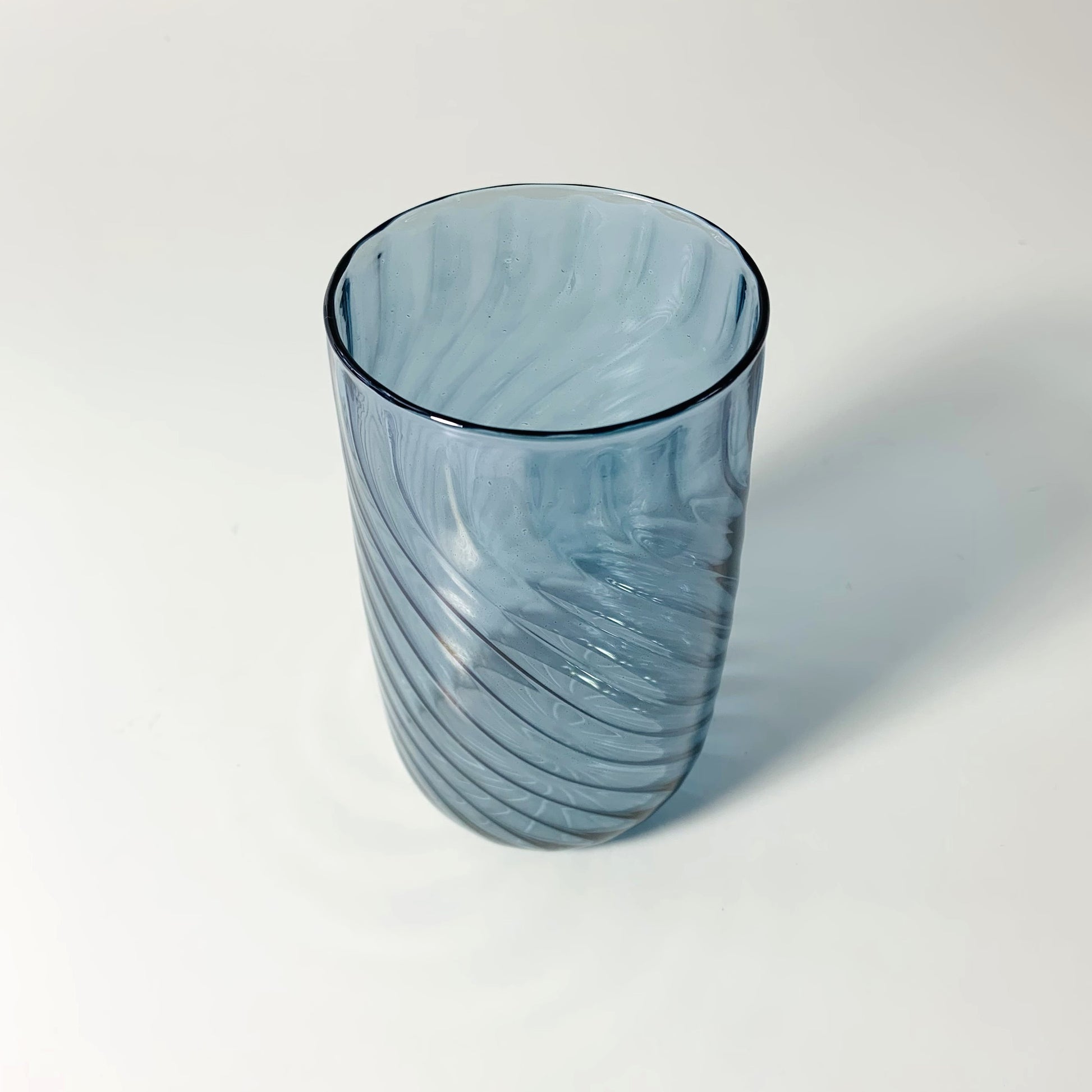 Blown Glass Stemless Glass - Iridescent