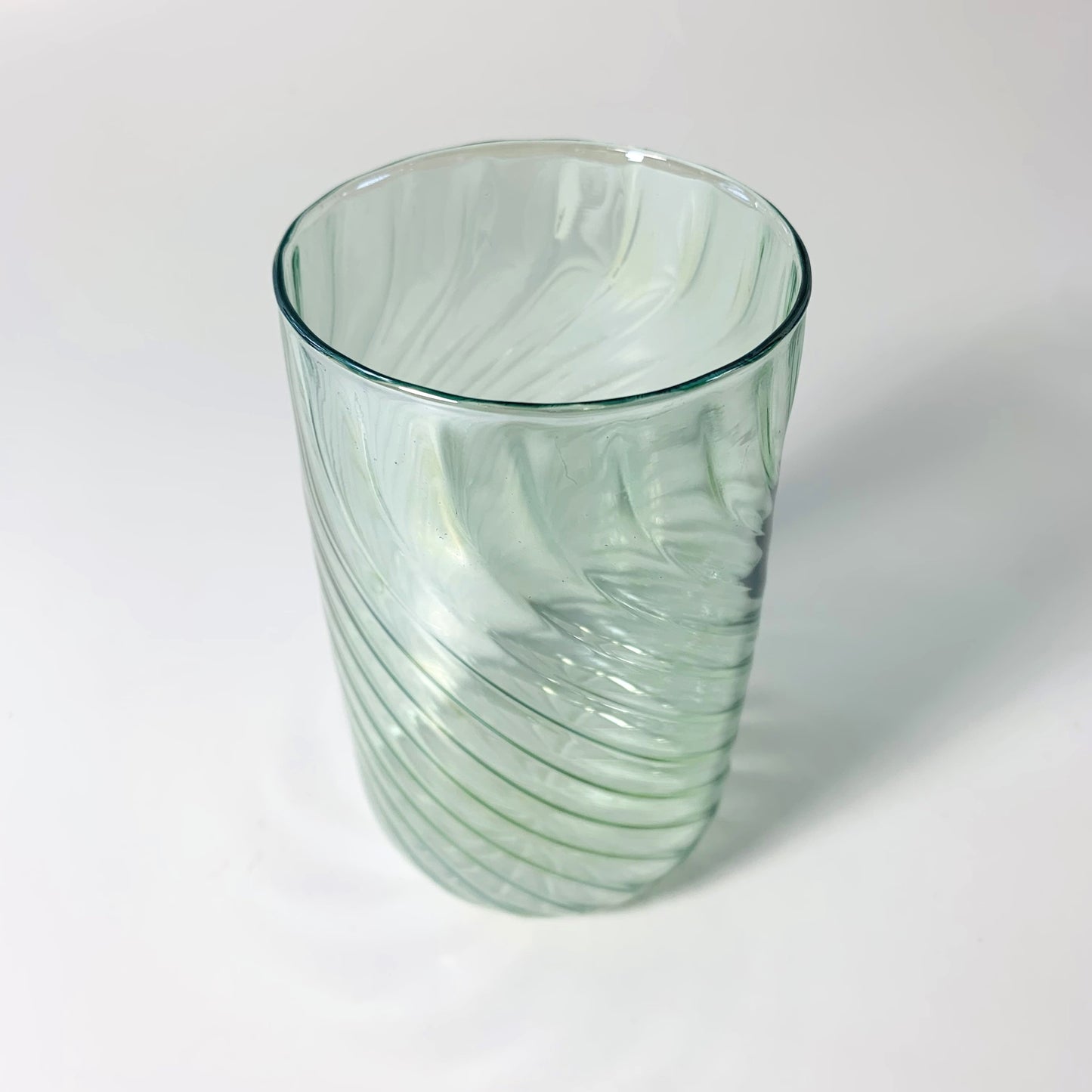 Blown Glass Stemless Glass - Iridescent