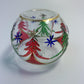 Blown Glass Candle Holder - Christmas Trees