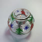 Blown Glass Candle Holder - Christmas Trees