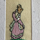 Handmade Recycled Paper Greeting Card with Embroidery - Water Carrier