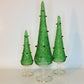 Blown Glass - Tabletop Green Christmas Tree