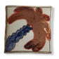 Pottery Coaster - Inclined Palm Tree