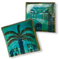 Pottery Coaster - Palm Tree & Adobe Houses