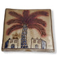 Pottery Coaster - Palm Tree & Adobe Houses