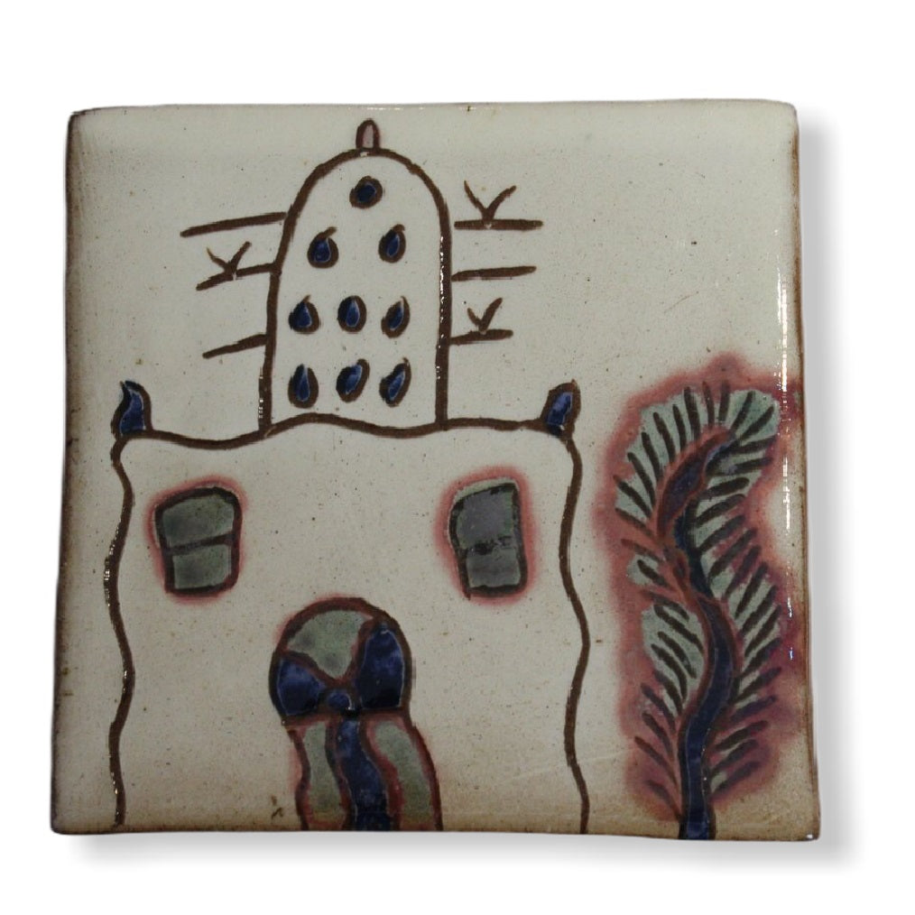 Pottery Coaster - Pigeon House
