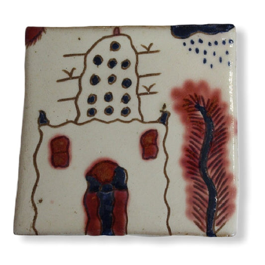 Pottery Coaster - Pigeon House