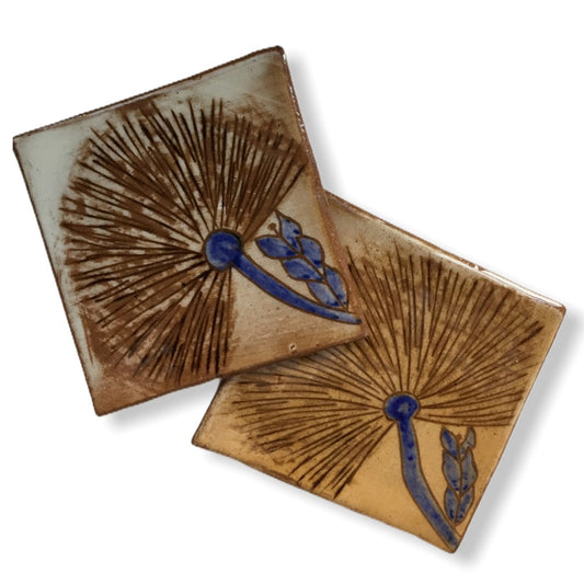 Pottery Coaster - Wild Flower