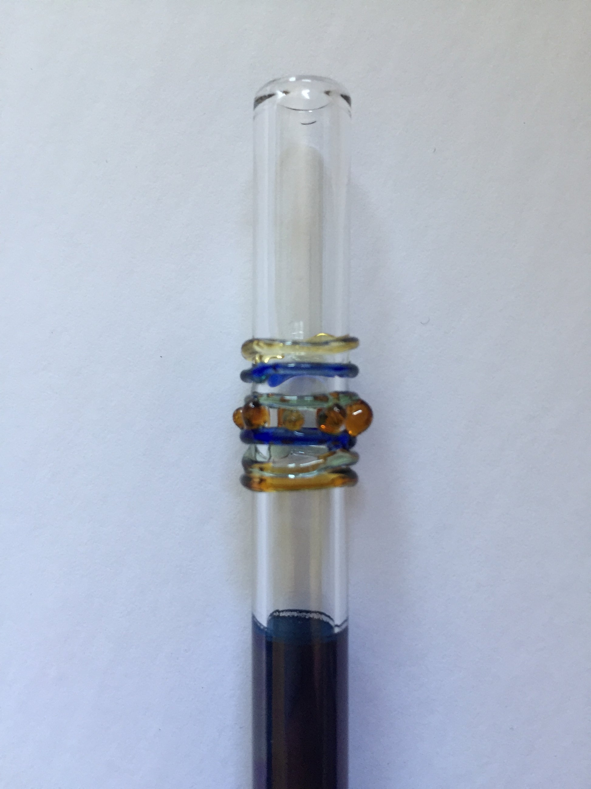 Blown Glass Straw - Dark Purple