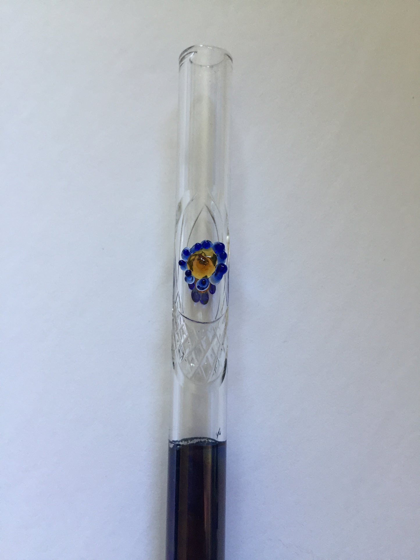 Blown Glass Straw - Dark Purple