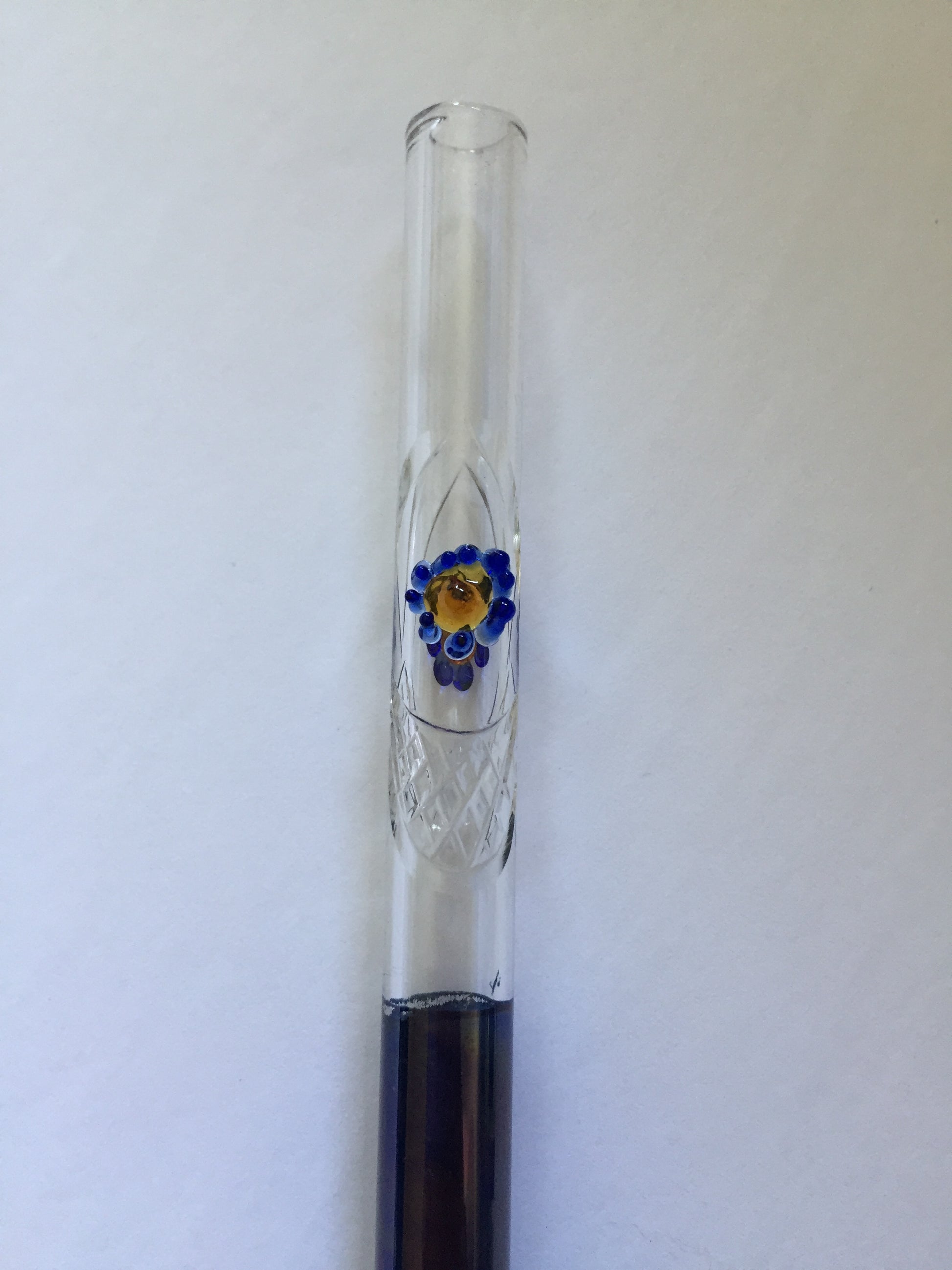 Blown Glass Straw - Dark Purple