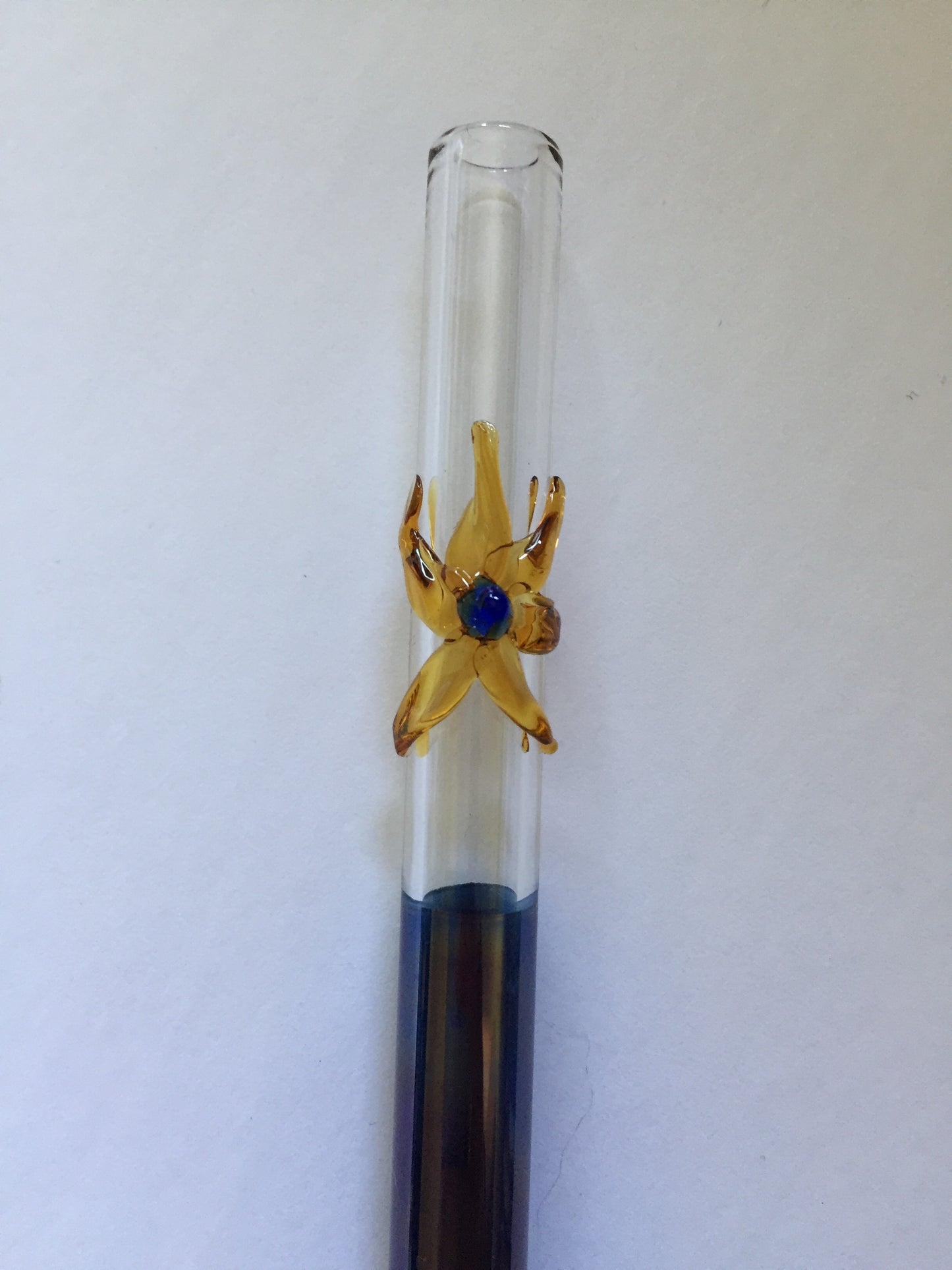 Blown Glass Straw - Dark Purple