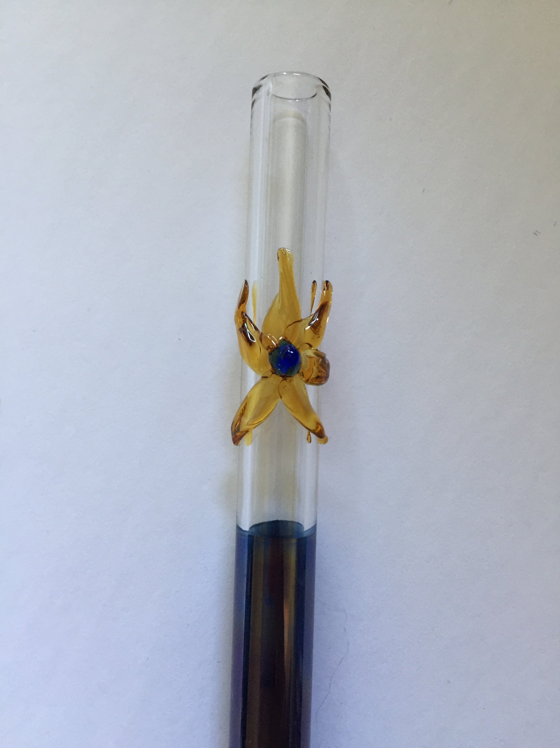 Blown Glass Straw - Dark Purple