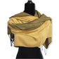 Double-faced Diagonal Shawl - Mustard & Black