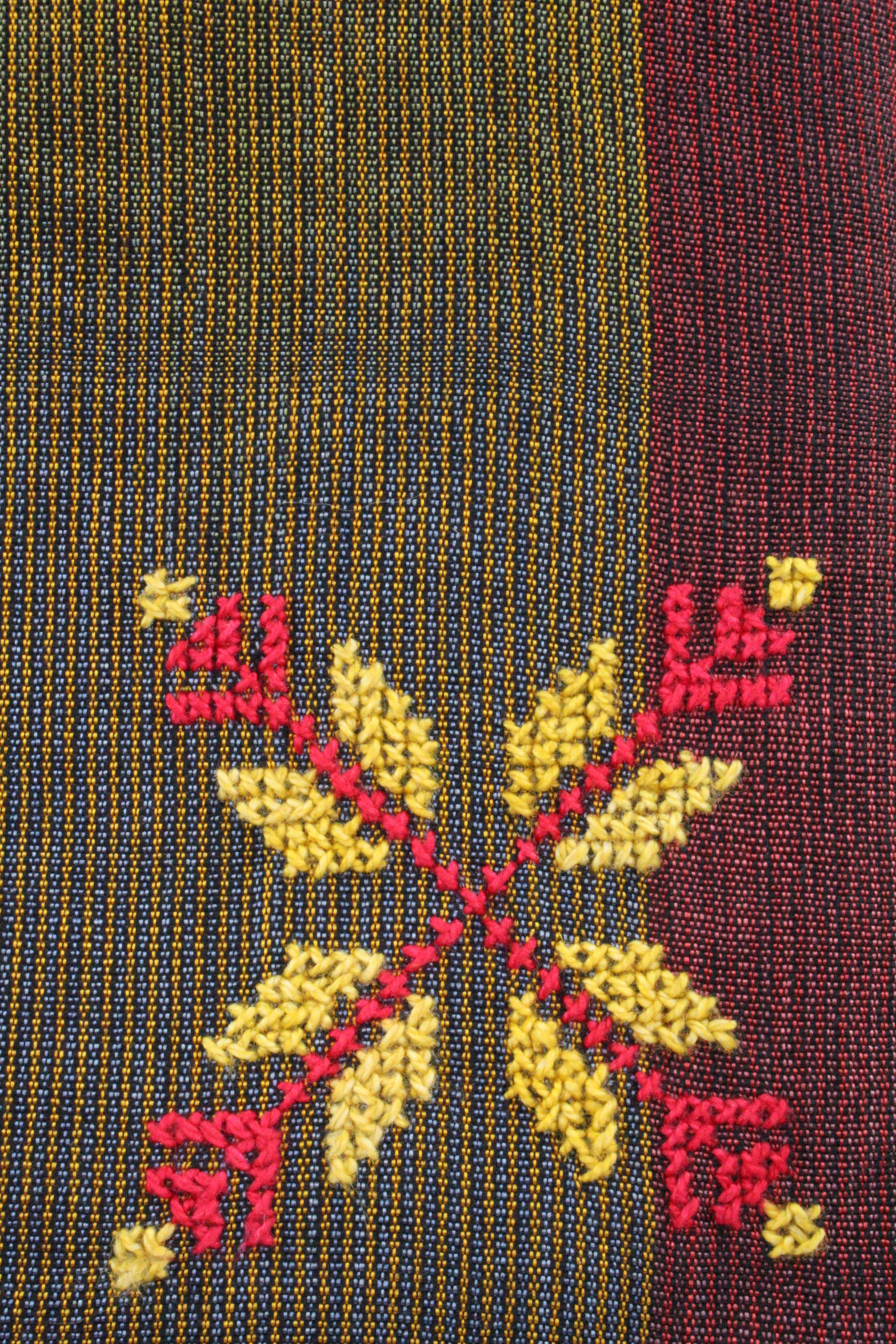 Edith Handcrafted Crossbody - Moiré with Arish stitching