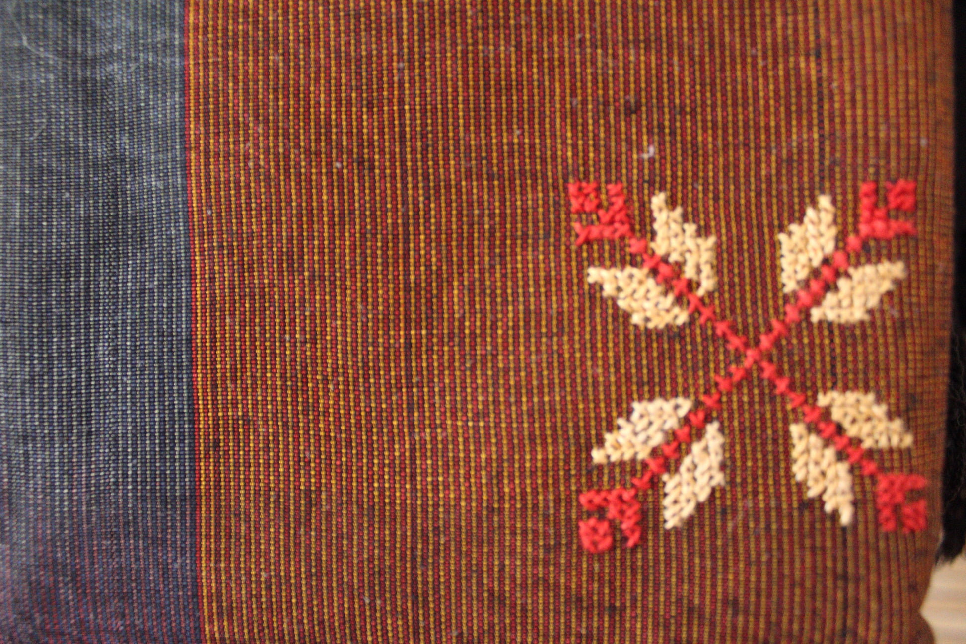 Edith Handcrafted Crossbody - Moiré with Arish stitching