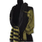 Geometric Handwoven Shawl - Black & Yellow