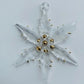 Handmade Glass Ornament - Snow Flake: Clear
