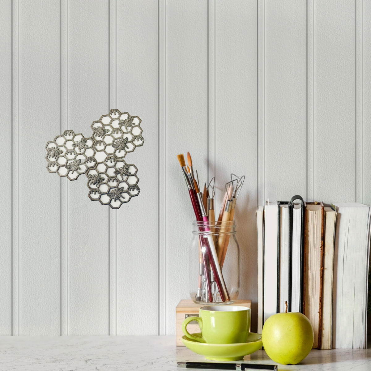 Metal Honeycomb Ornament