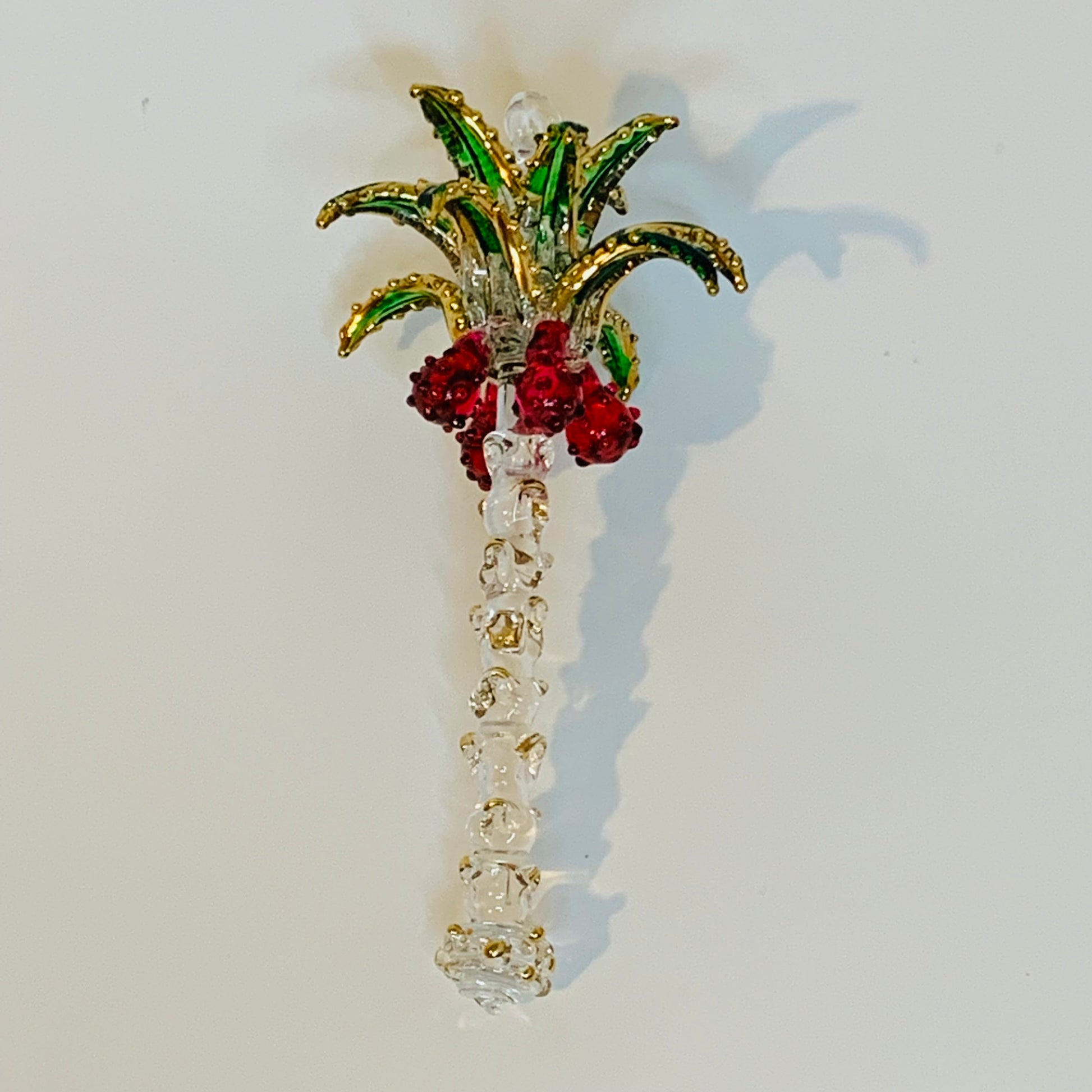 Handcrafted Glass Ornament - Palm Tree