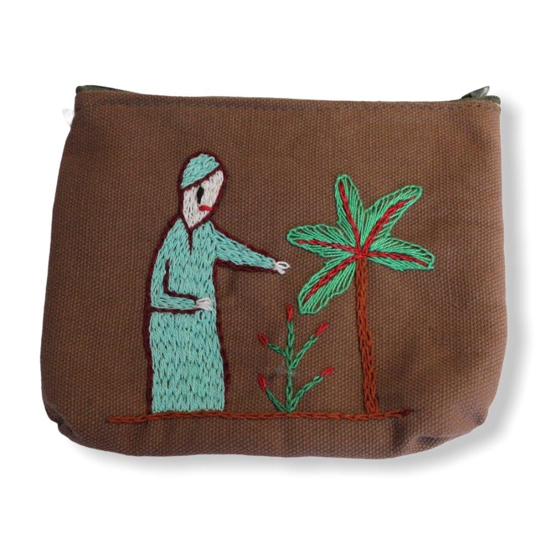 Handmade Embroidered Coin Purse