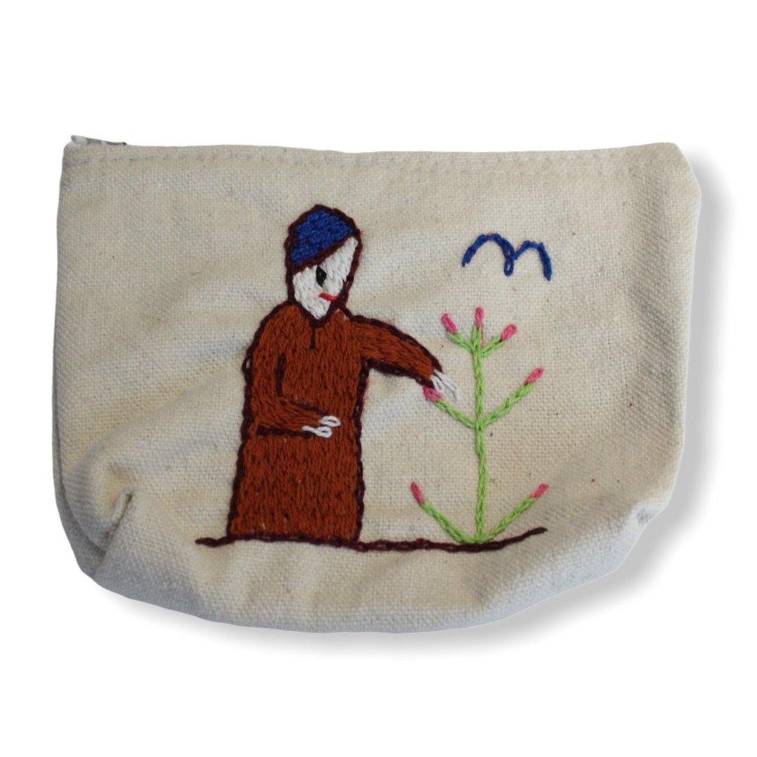 Handmade Embroidered Coin Purse