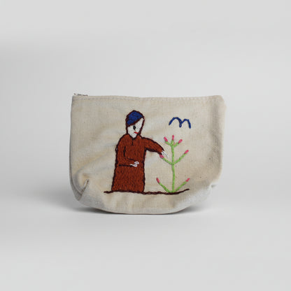Handmade Embroidered Coin Purse