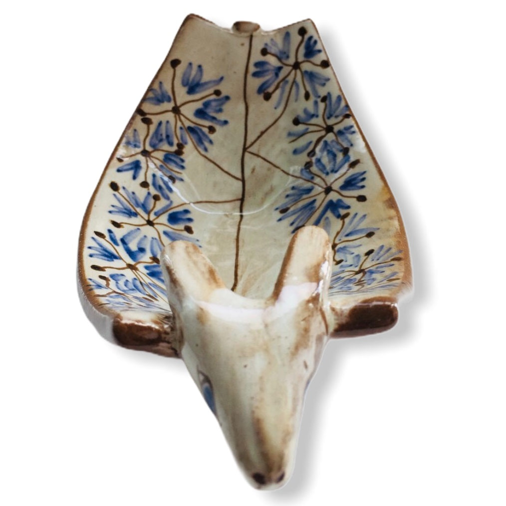 Pottery Plate - Cow Head