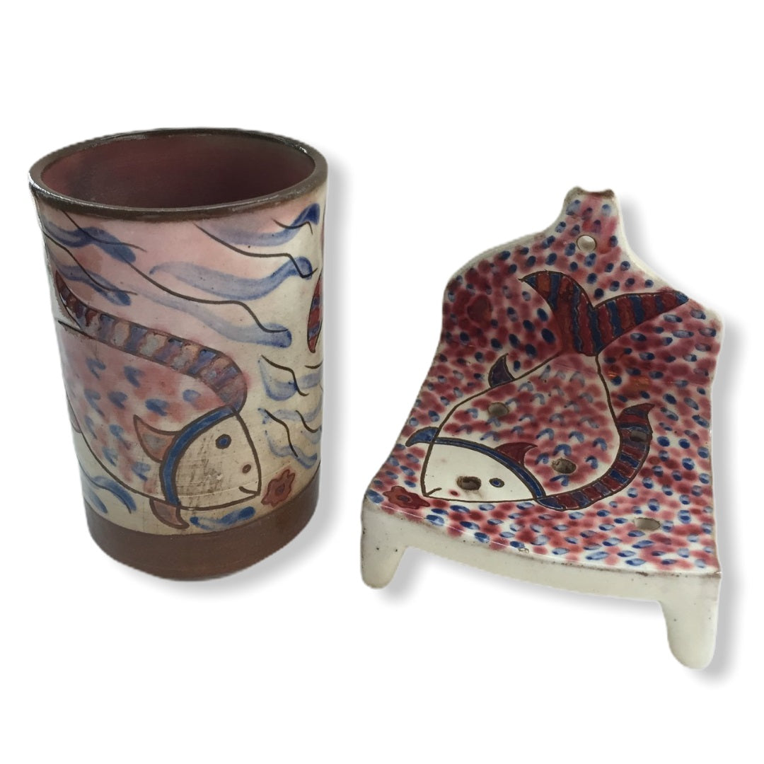 Pottery Soap Holder - Fish