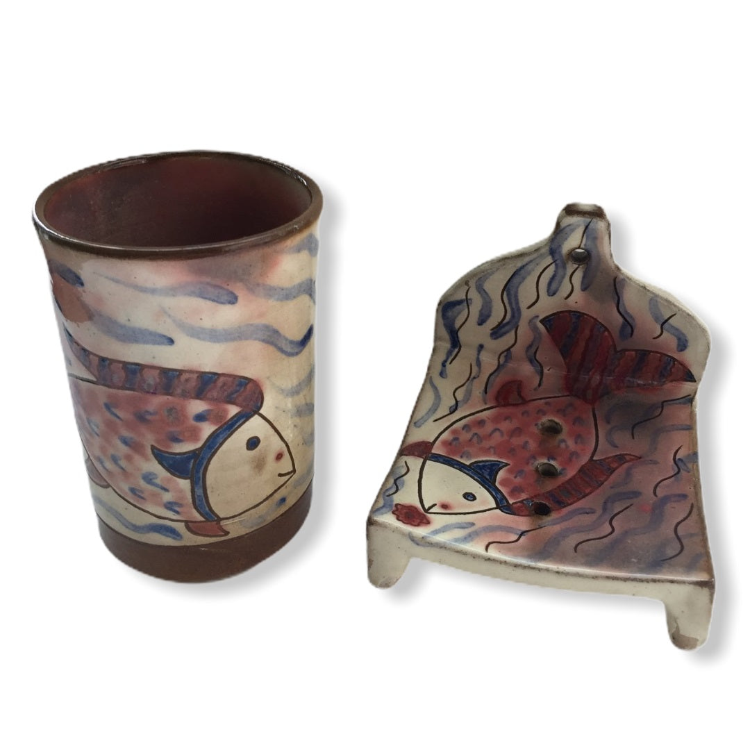 Pottery Soap Holder - Fish