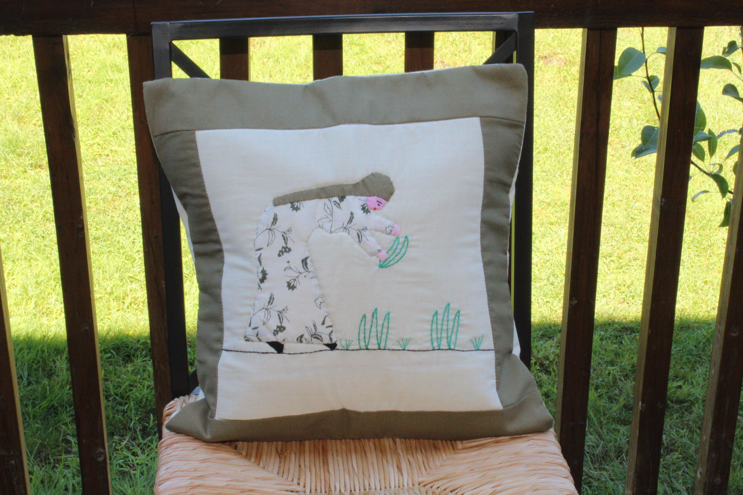 Handmade Egyptian Cotton Patchwork Cushion Cover