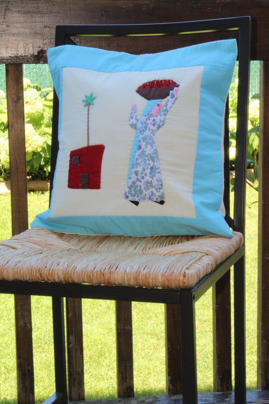 Handmade Egyptian Cotton Patchwork Cushion Cover