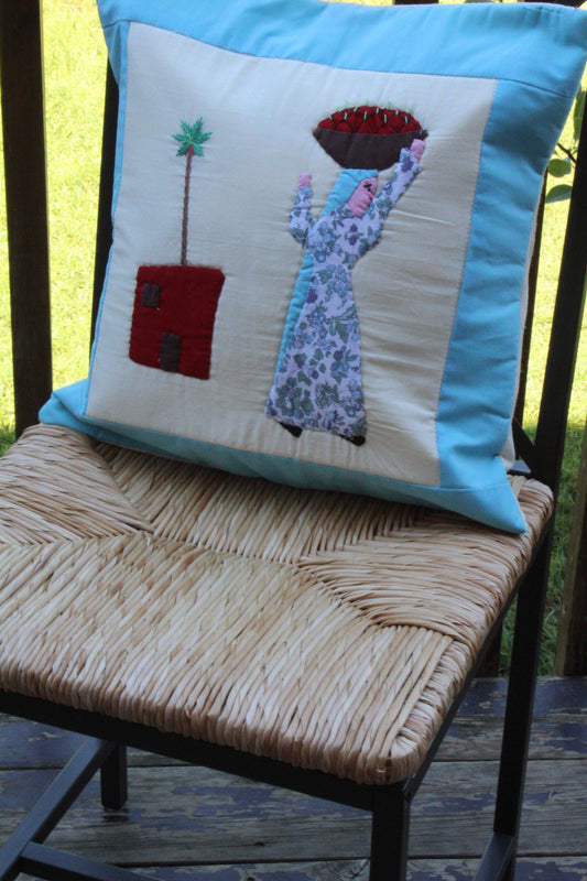 Handmade Egyptian Cotton Patchwork Cushion Cover