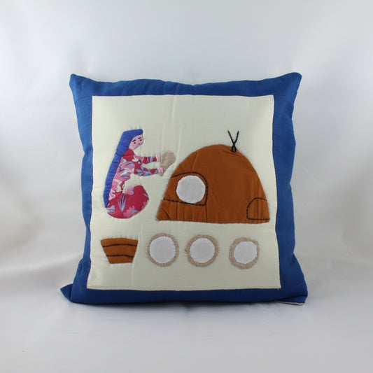 Handmade Egyptian Cotton Patchwork Cushion Cover