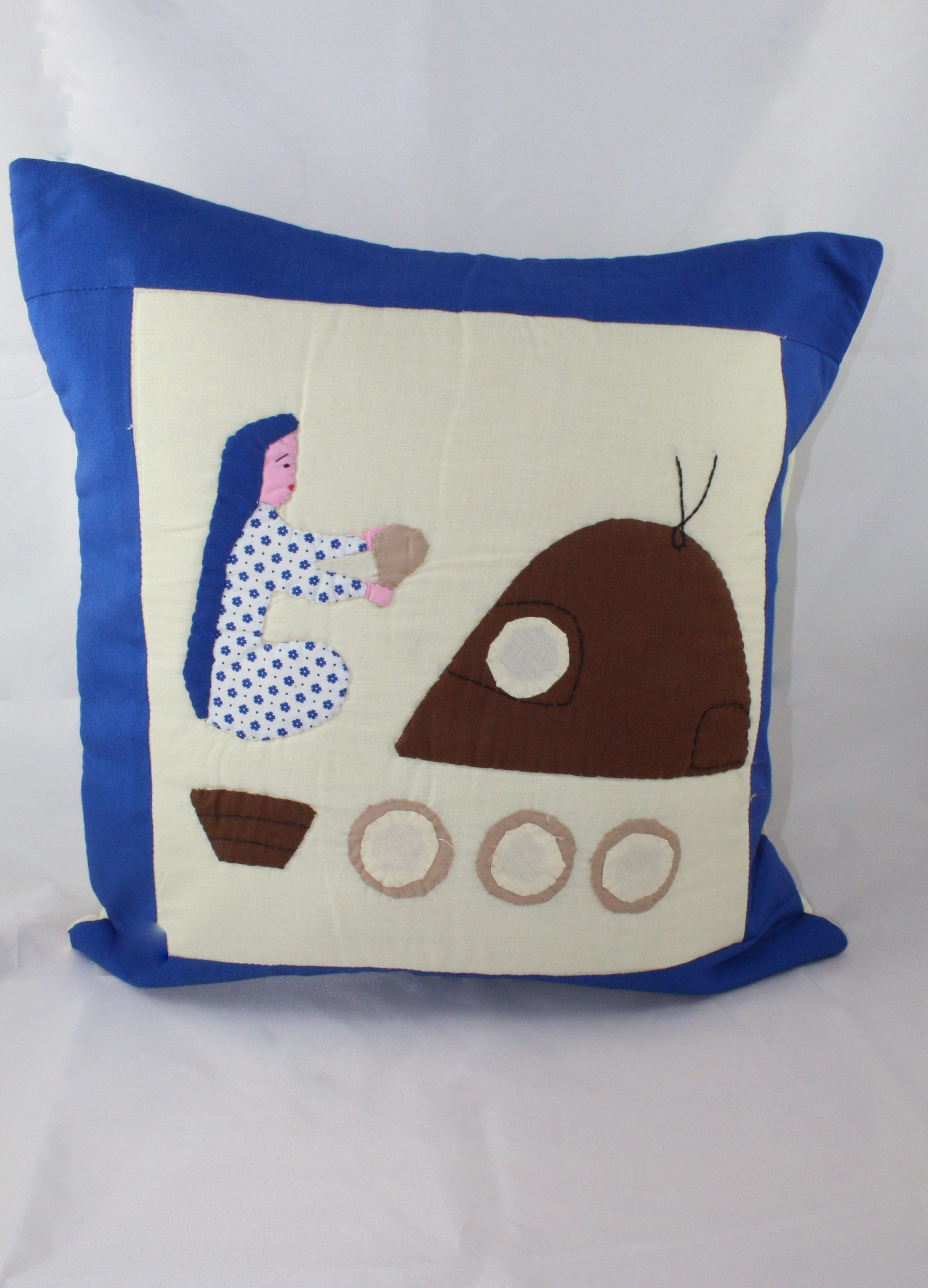 Handmade Egyptian Cotton Patchwork Cushion Cover