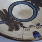 Pottery Round Plate - Palm Tree & Egret