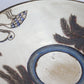 Pottery Round Plate - Palm Tree & Egret