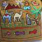 Hand Embroidered Canvas Tote Bag - Mustard
