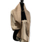 Diamond Handwoven Cotton Shawl - Beige & Off-white