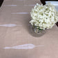 Handwoven Egyptian Cotton Table Runner - Feather: Beige
