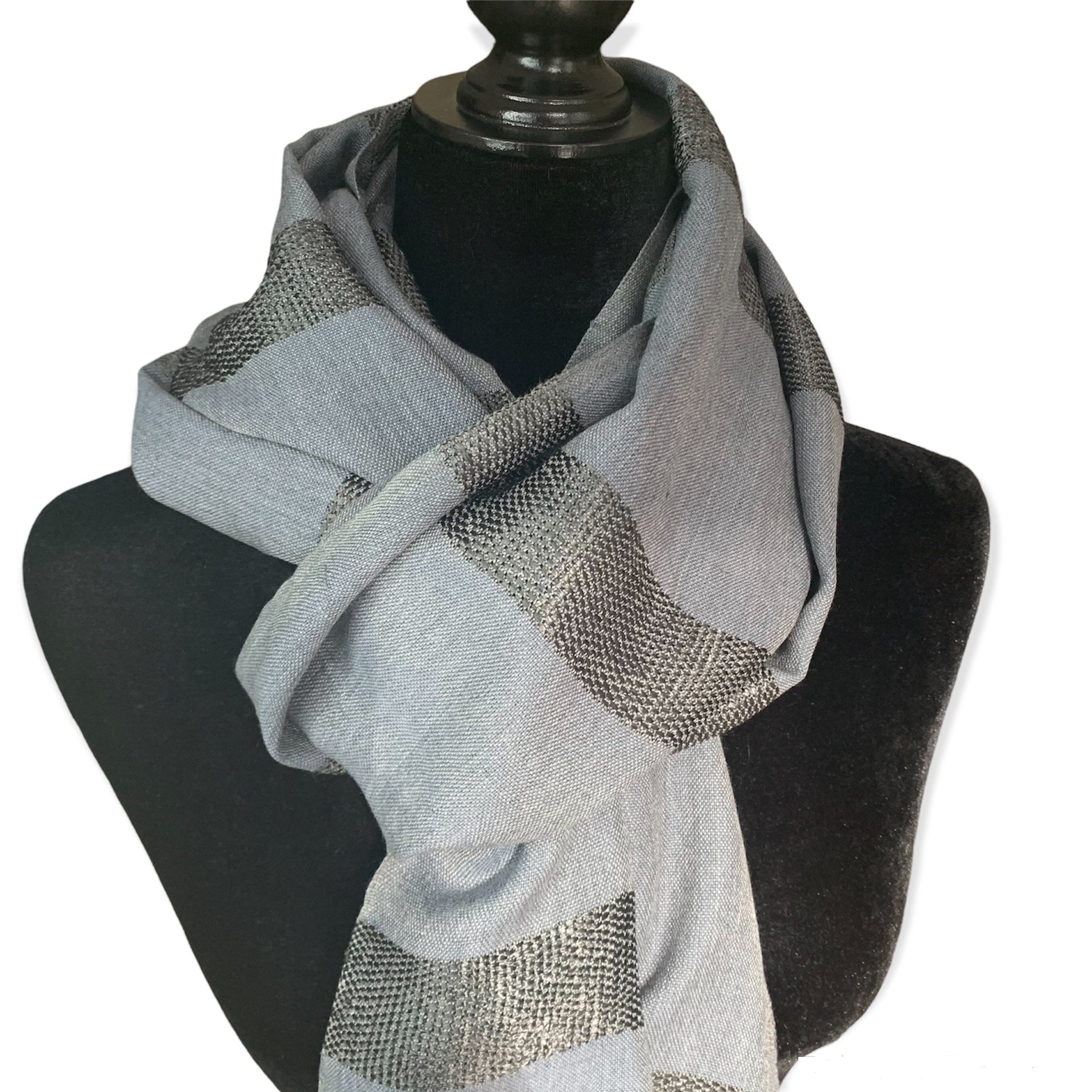 Helyat Handwoven Scarf - Gray