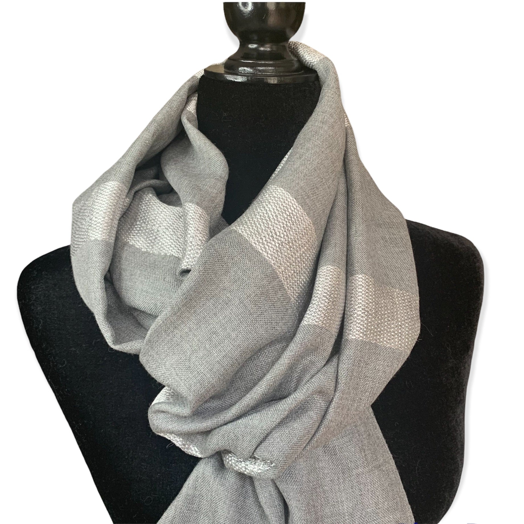 Helyat Handwoven Scarf - Silver