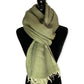 Linen Handwoven Scarf - Olive Green
